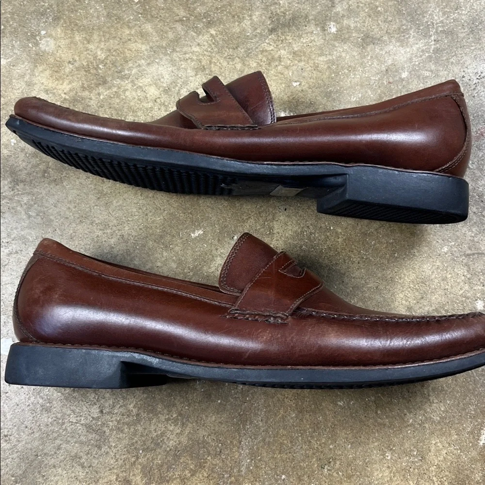 Johnston and Murphy Brown Leather Loafers Size: 8